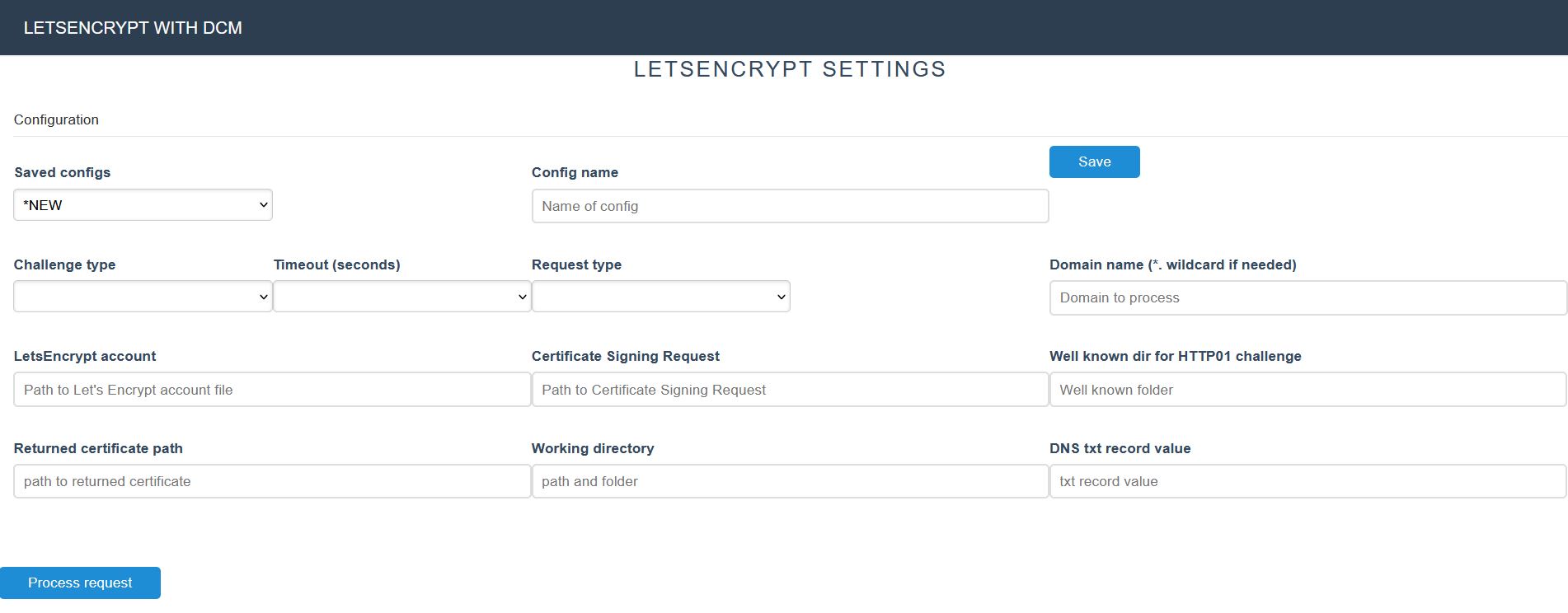 Letsencrypt for DCM interface